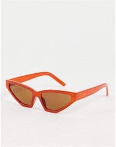 Оранжевые солнцезащитные очки кошачий глаз в стиле ретро Nali