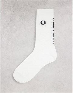 Белые носки с логотипом Fred perry