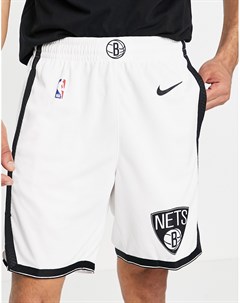 Белые шорты команды Brooklyn Nets NBA Swingman Nike basketball
