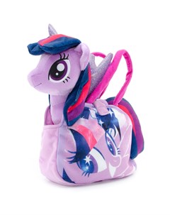 Мягкая игрушка Пони в сумочке Искорка 25 см цвет фиолетовый Yume