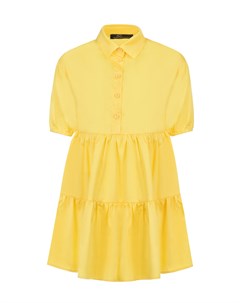 Желтое платье с воланами Dan maralex