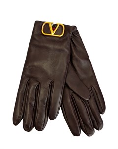 Кожаные перчатки VLogo Signature с литой символикой Valentino garavani