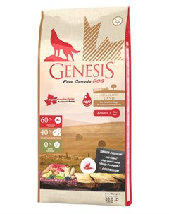 Сухой корм для собак Pure Canada Shallow Land с ягненком 11 79 кг Genesis