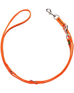 Поводок перестежка Safety Grip Soft оранжевый для собак 2 8 м х 20 мм Оранжевый Hunter