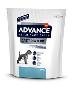 Сухой корм Gastro Enteric при патологии ЖКТ с ограниченным содержанием жиров для собак 800 г Advance