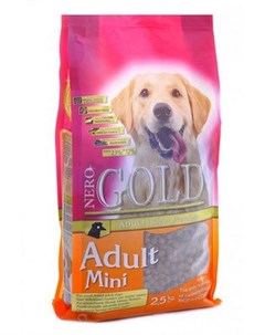 Сухой корм Adult Mini для взрослых собак малых пород 2 5 кг Nero gold