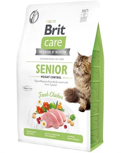 Сухой корм Care Cat GF Senior Weight Control Контроль веса для кошек старше 7 лет 2 кг Brit*