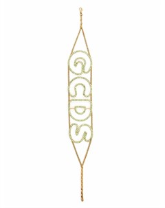 Колье с логотипом и кристаллами Gcds