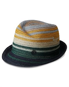 Соломенная шляпа в полоску Maison michel