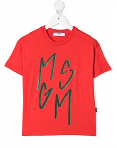 Футболка с логотипом Msgm kids