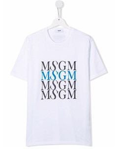 Футболка с логотипом Msgm kids