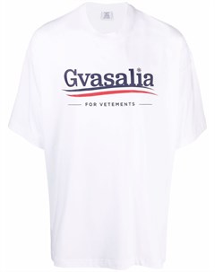 Футболка с логотипом Gvasalia Vetements