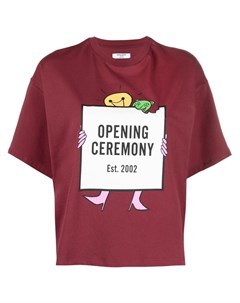 Укороченная футболка с логотипом Opening ceremony