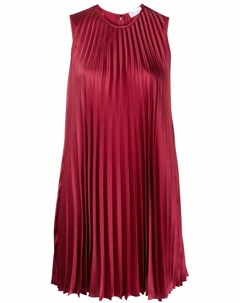 Плиссированное платье с круглым вырезом Red valentino