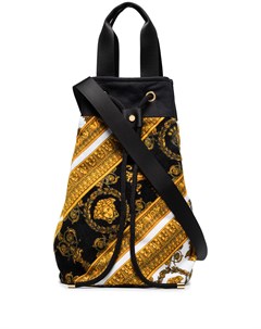 Пляжная сумка с кулиской и принтом Barocco Versace