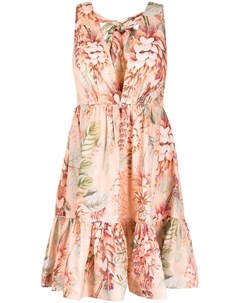 Платье мини с цветочным принтом Zimmermann