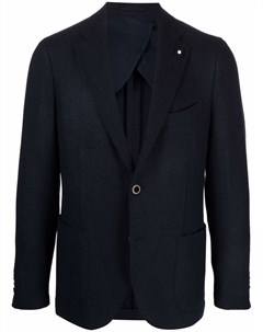Однобортный пиджак строгого кроя Lardini