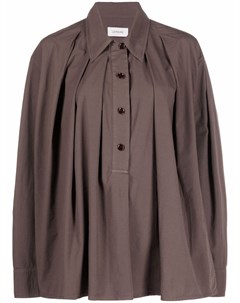 Рубашка с длинными рукавами и складками Lemaire