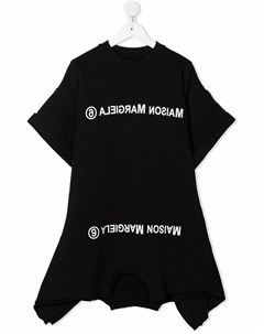 Расклешенная футболка с логотипом Mm6 maison margiela kids