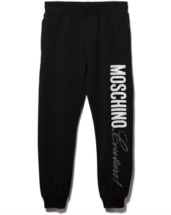 Спортивные брюки Couture со стразами Moschino kids