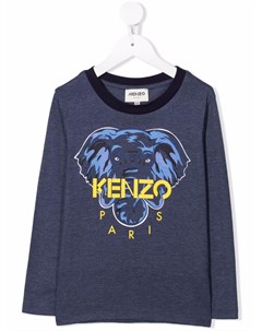 Футболка с длинными рукавами и принтом Kenzo kids