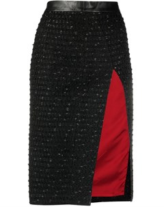 Твидовая юбка с боковым разрезом Dsquared2