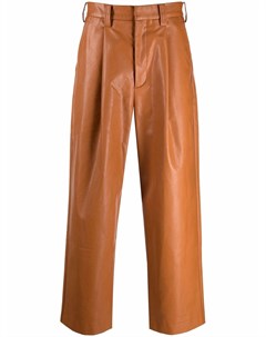 Укороченные брюки из искусственной кожи Viktor&rolf
