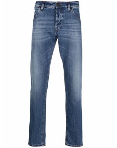 Прямые джинсы с эффектом потертости Pt05