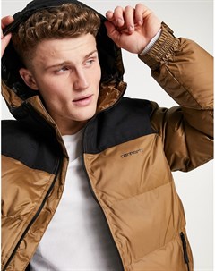 Дутая куртка светло коричневого цвета Larsen Carhartt wip