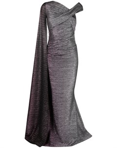 Платье кейп на одно плечо с эффектом металлик Talbot runhof
