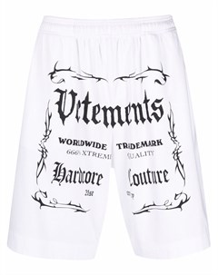 Шорты Hardcore Couture с логотипом Vetements