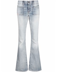 Расклешенные джинсы с эффектом потертости Diesel