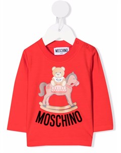 Топ с длинными рукавами и логотипом Moschino kids