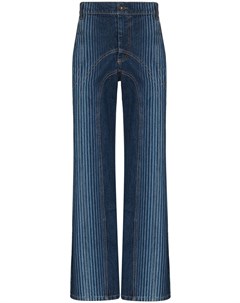 Полосатые джинсы с завышенной талией Ahluwalia
