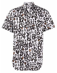 Рубашка с леопардовым принтом Black comme des garçons