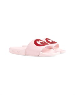 Шлепанцы с логотипом Interlocking G Gucci kids