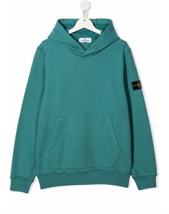 Худи с нашивкой логотипом Stone island junior