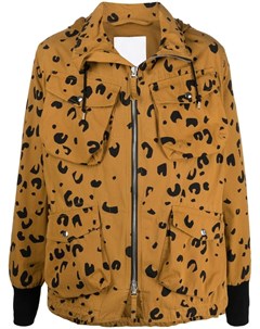 Куртка на молнии с леопардовым принтом Kenzo