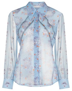 Прозрачная блузка с цветочным принтом Chloe