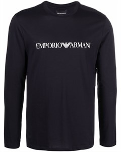 Топ с длинными рукавами и логотипом Emporio armani