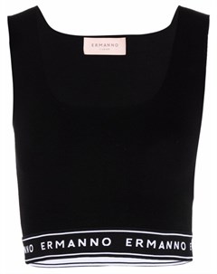 Укороченный топ с логотипом Ermanno ermanno
