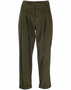 Укороченные вельветовые брюки с завышенной талией Dondup