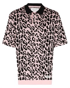 Рубашка поло с леопардовым принтом Wacko maria