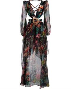 Платье Oasis с вырезами и длинными рукавами Patbo