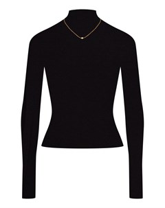 Черная водолазка из шерсти и шелка Alexanderwang.t