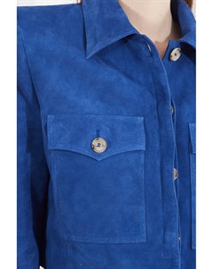 Укороченная куртка из синей замшы Magda butrym