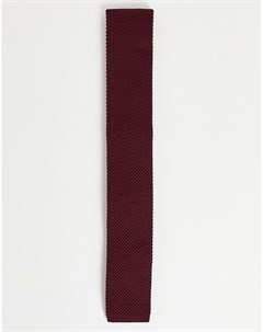 Вязаный галстук бордового цвета French connection