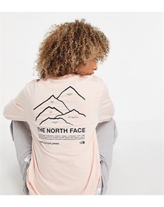 Розовый лонгслив Peaks эксклюзивно для ASOS The north face
