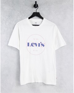 Белая свободная футболка с круглым логотипом Modern Vintage Levi's®