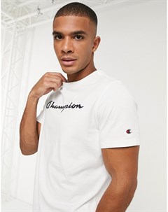 Белая футболка с логотипом Champion
